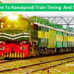 Latest Lahore to Rawalpindi train timing for travelers