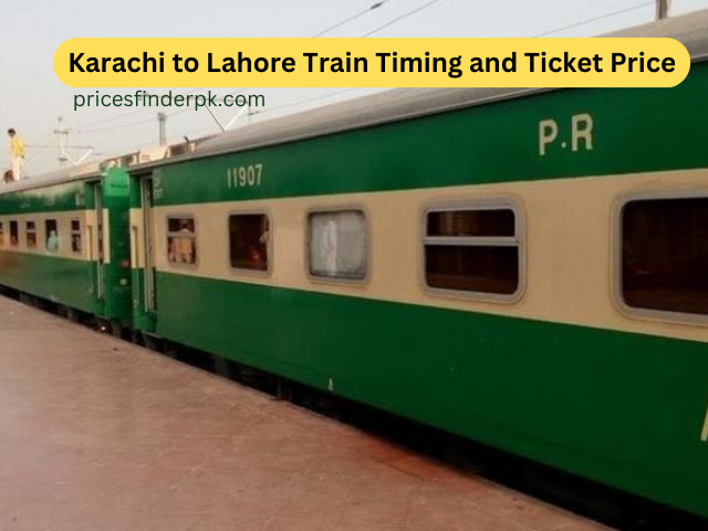 Karachi to Lahore train timing and ticket price at platform – Latest schedule and fare details.