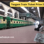 Tezgam Train at a station, highlighting Tezgam Train ticket price for 2025.