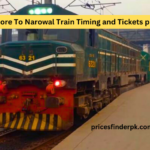 Lahore to Narowal Train Timing and Ticket Prices